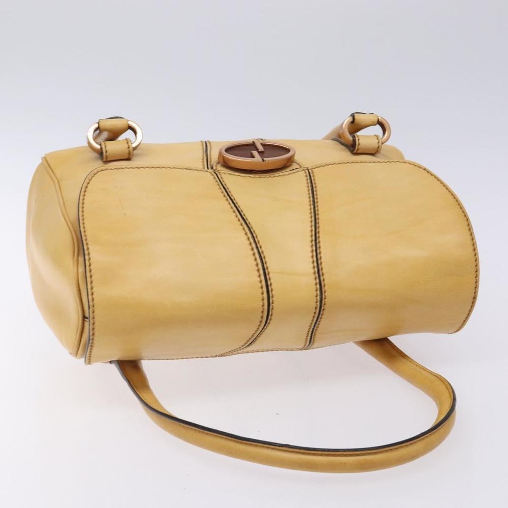 GUCCI Hand Bag Leather Beige 124245 Auth 131725 - Picture 6 of 16